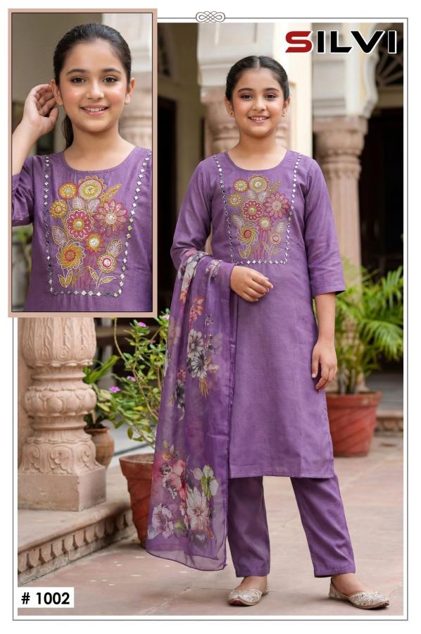 Silvi Kids Gadwal Silk Children kurti wholesale market